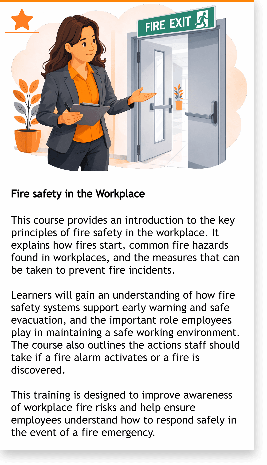 Fire safety in the Workplace